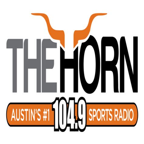 104.9 the horn austin - 18,893 people like this. 19,754 people follow this. 15 check-ins. About See All. (512) 337-3776. Contact 104.9 The Horn- Local Austin Sports on Messenger. www.hornfm.com. Advertising/Marketing · Radio station · Sports & Recreation. Page transparencySee more.